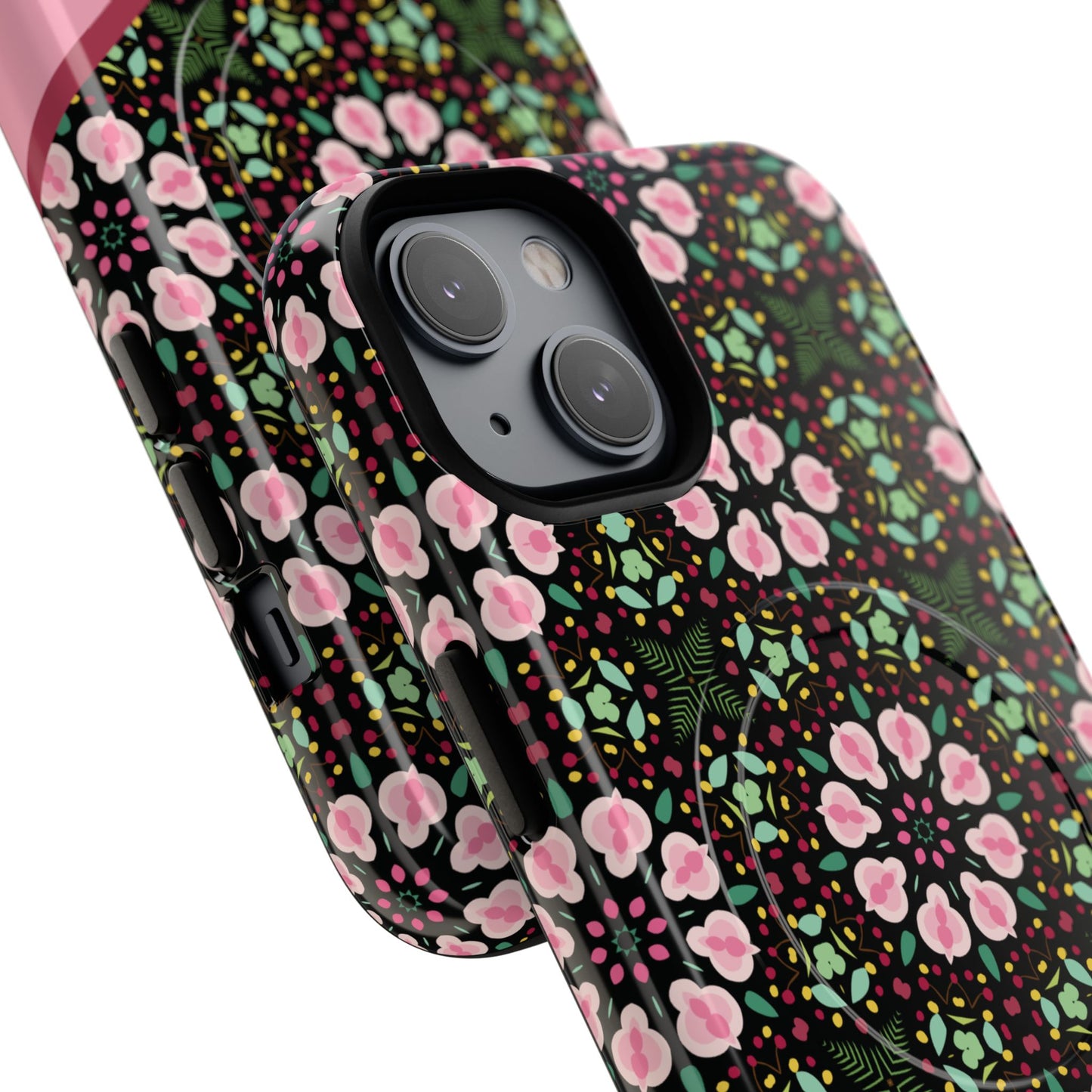 Personalized Twilight Petal Tapestry Floral Tough Magnetic MagSafe® iPhone Case, Durable iPhone Protector, Unique Gift for Her, Stylish Tech Accessories.