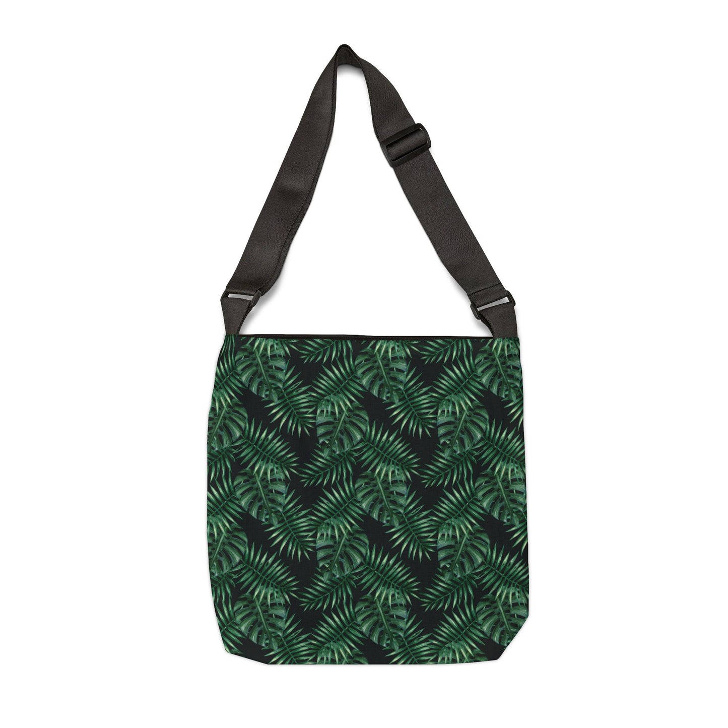 Black Tropical Bliss Adjustable Tote Bag (AOP)