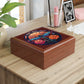 Dragonfly Stained Glass Jewelry Box — Floral Keepsake Gift