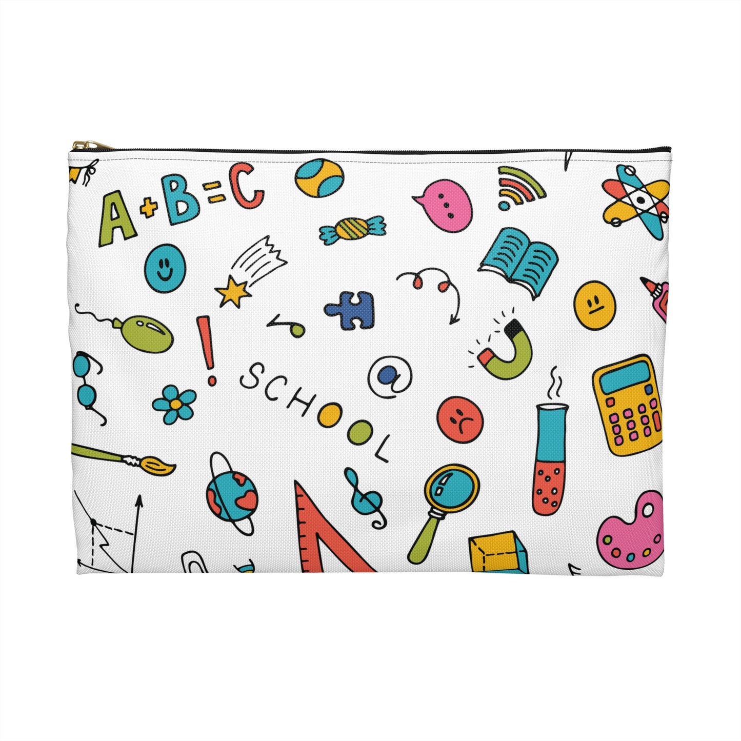 Personalized Classroom Couture Composition Book Inspired Accessory Pouch, Kids School Supplies, Classroom Organizer, Teacher Gift, Fun Stationery Case, Back to School