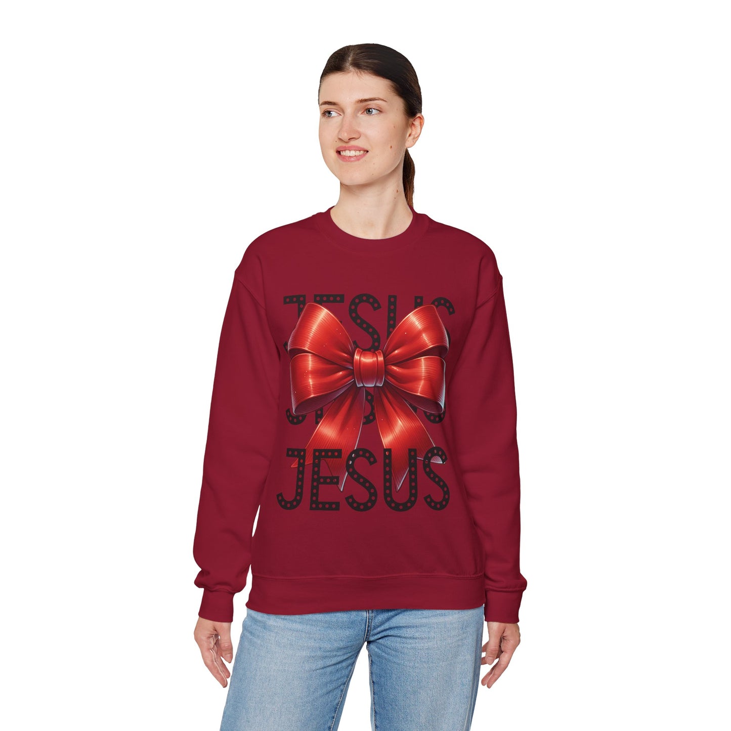 JESUS Unisex Heavy Gildan Blend™ Crewneck Sweatshirt.