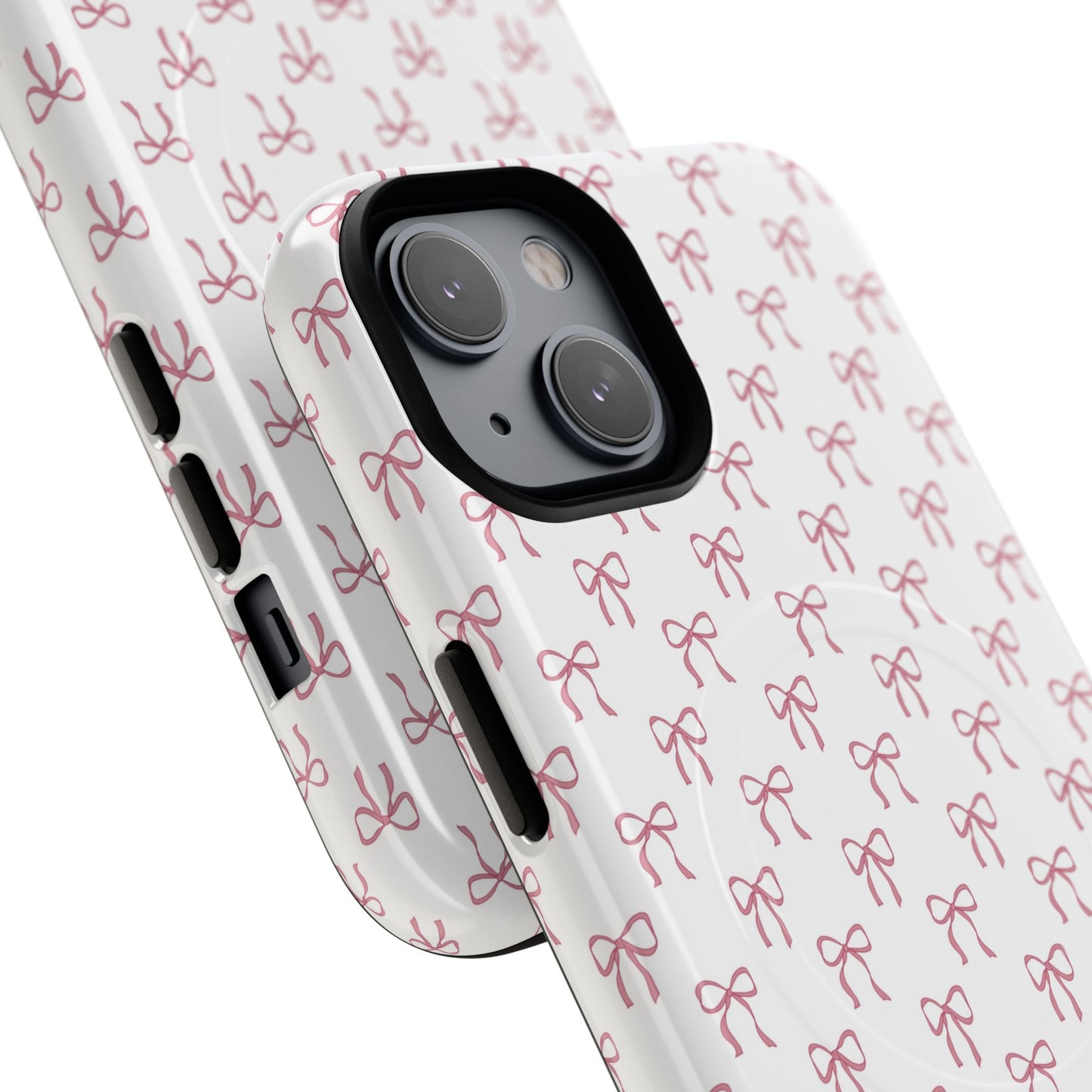 Blush Coquette Bow Bliss Magnetic iPhone Cases, Gift for Her, Cute iPhone Accessories, Fun Personalized Cases, Stylish Tech Gifts, Birthday Present
