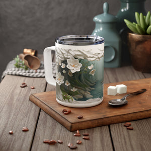 River Adventure Insulated Mug, 10oz - 3D Winding River Design