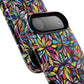 Prism Petal Burst Tough Magnetic iPhone Case, Colorful iPhone Case, Unique Gift for Flower Lovers, Stylish stained Glass Accessory