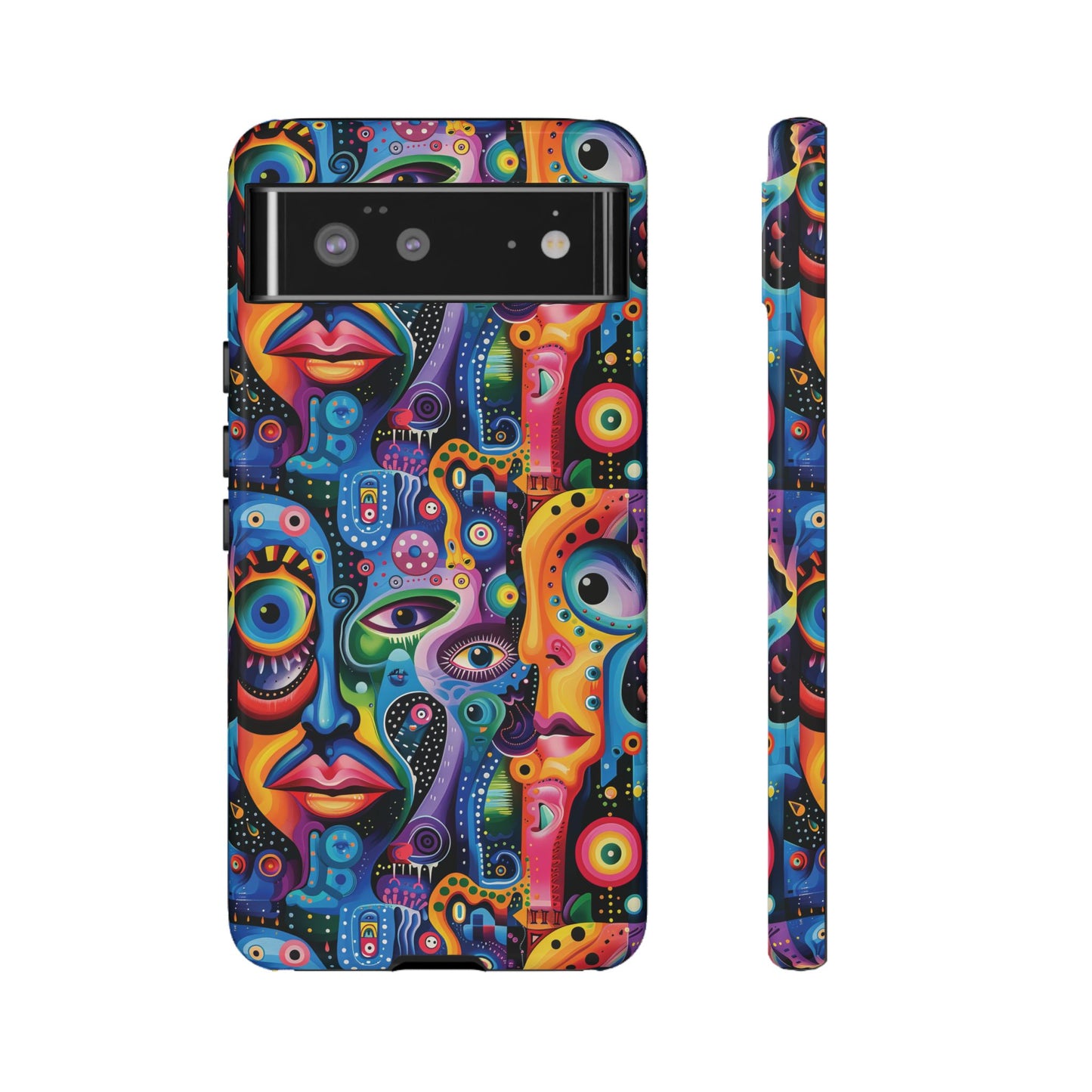 Psychedelic Visions Vibrant Art Google Pixel, iPhone and Samsung Phone Case - Tough Cases for Creative Souls