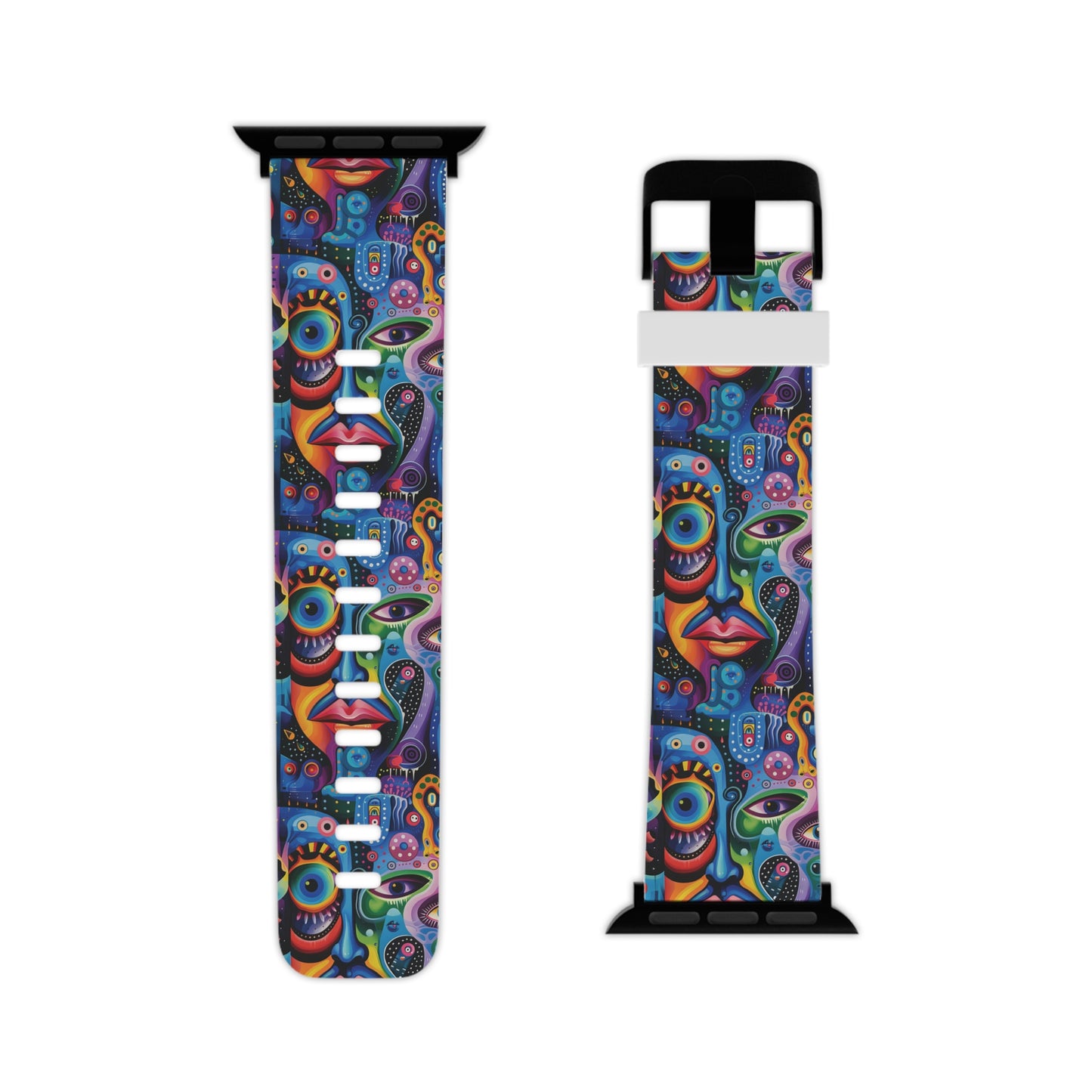 Psychedelic Visions Vibrant Artistic Apple Watch Band - Fun Colorful Design