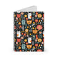 Whimsical Feline Garden Spiral Notebook - Ruled Line (PY)