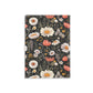 Blossom Elegance: Noir Garden Hardcover Notebook with Puffy Covers