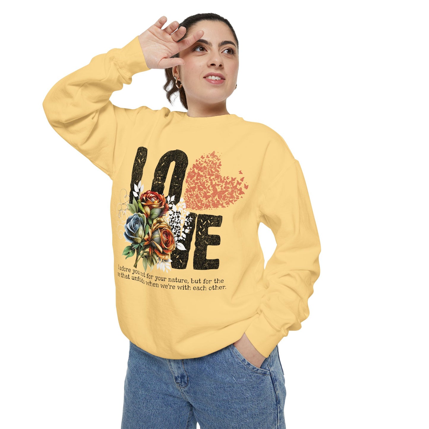 LOVE always Valentines Unisex Garment-Dyed Sweatshirt