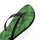 Green Tropical Bliss Flip Flops