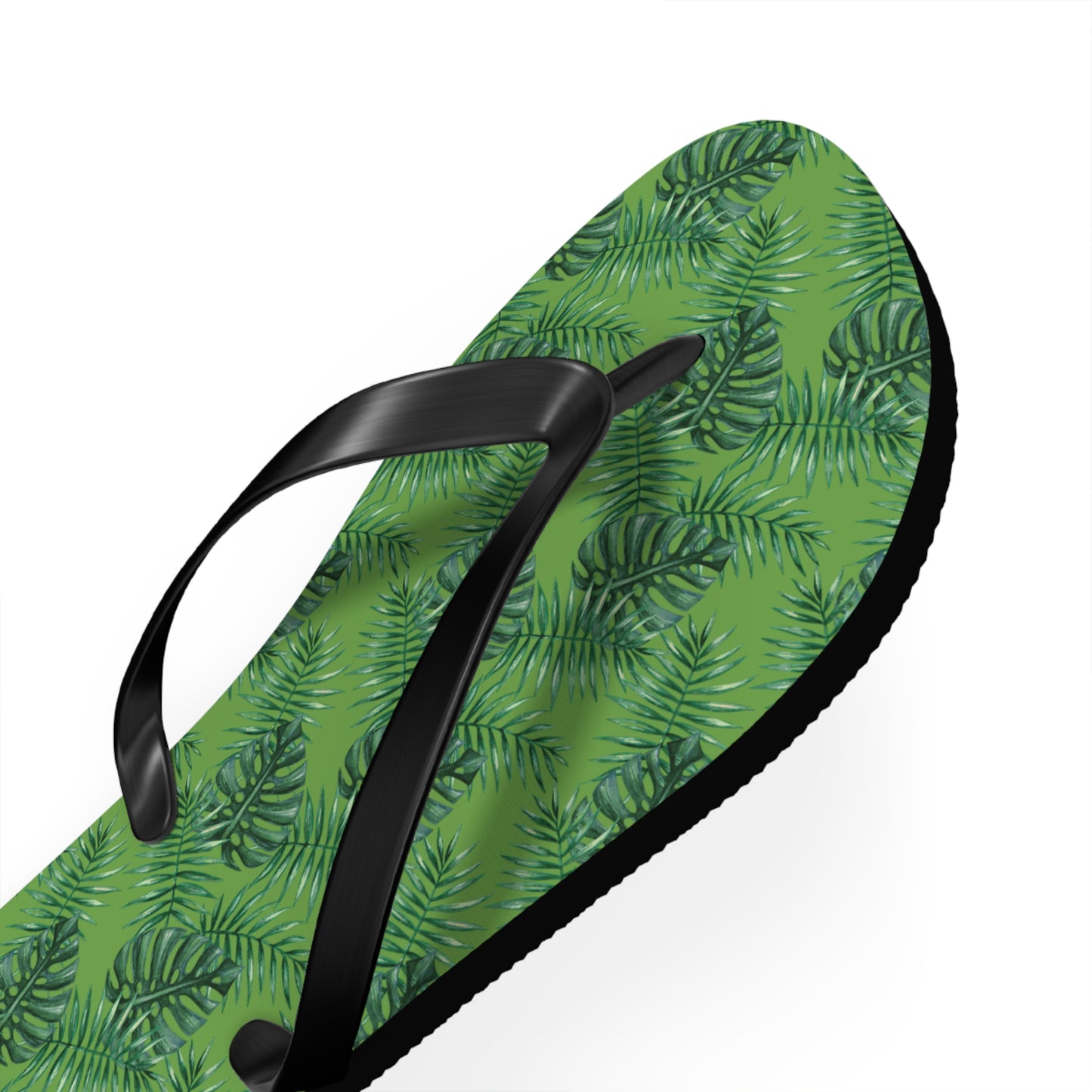 Green Tropical Bliss Flip Flops