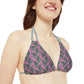 Pink Tropical Bliss Strappy Bikini Set (AOP)- (PY)