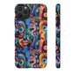 Psychedelic Visions Colorful Art iPhone Case - Tough Cases with Vibrant Abstract Design