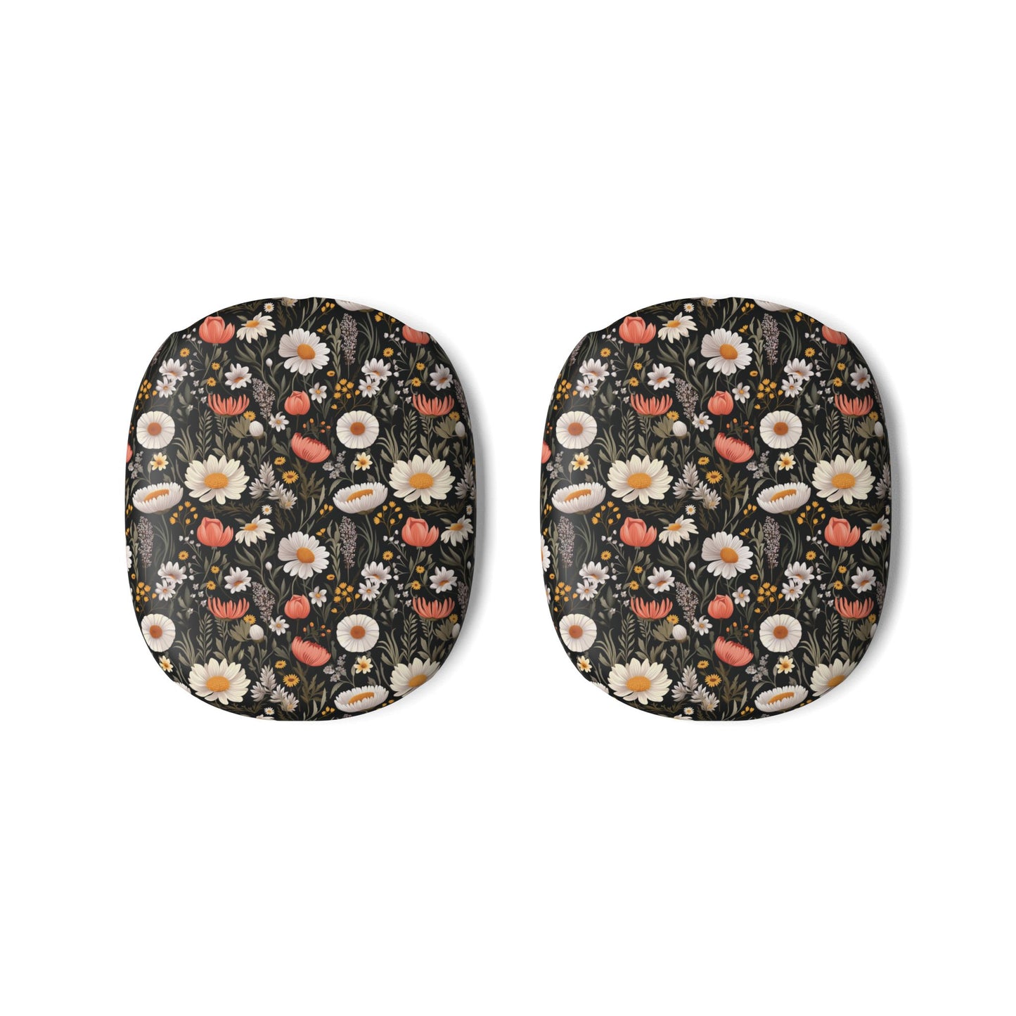 Blossom Elegance: Noir Garden AirPods Max Case — Floral  Protective Cover Floral AirPods Max Case — Blossom Elegance Protective Cover