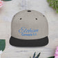 Blue Embroidery 'ELOHIM, GENESIS 1:1' Flat Bill Snapback Hat, Stylish Cap for Everyday Wear, Church Events, Gift for Him/Her, Streetwear Accessory, Casual Fashion