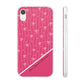 Personalized Pink Bow Coquette Slim Flexi iPhone and Samsung Cases — Custom Name or Affirmation