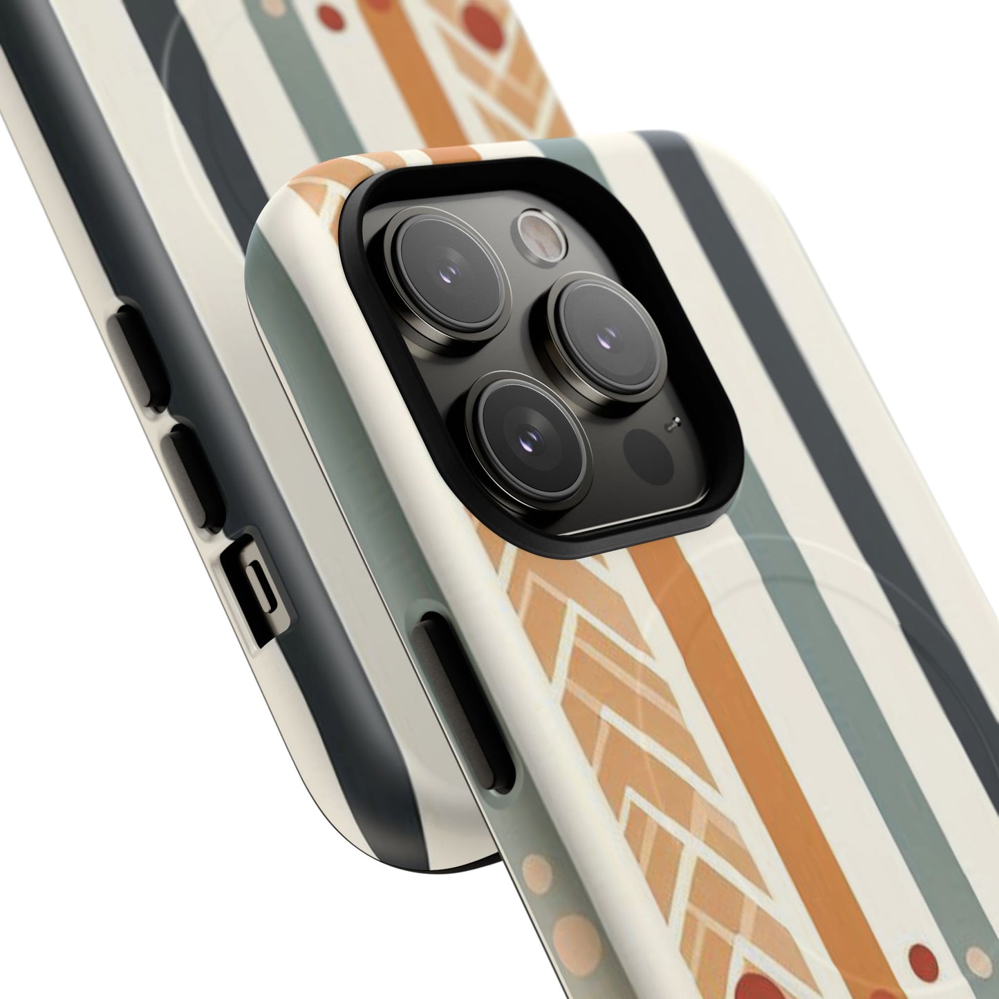 Terracotta Trails Tough Magnetic iPhone Cases for Everyday Use, Floral Patterned Stability Case, Gift for Her, Durable iPhone Accessory.