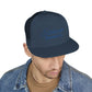 Navy 'ELOHIM, GENESIS 1:1'  Embroidered 5 Panel Trucker Cap | Casual Style Hat, Adjustable, Unisex, Perfect Gift for Outdoors, Festivals, Daily Wear