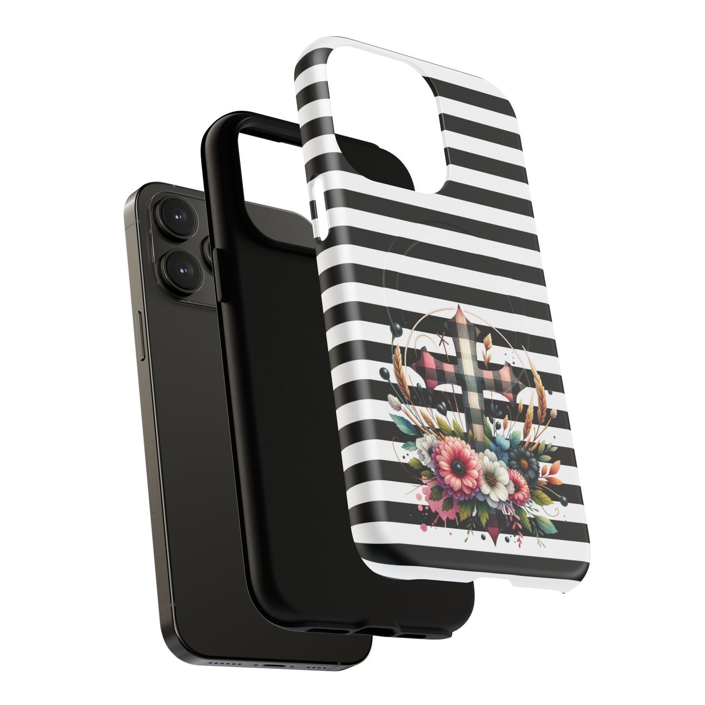 Striped in His Glory iPhone Case, Tough Magnetic Phone Protector, MagSafe iPhone Cover, Durable Case for Everyday Use, Gift for Nature Lovers, Vibrant Design.
