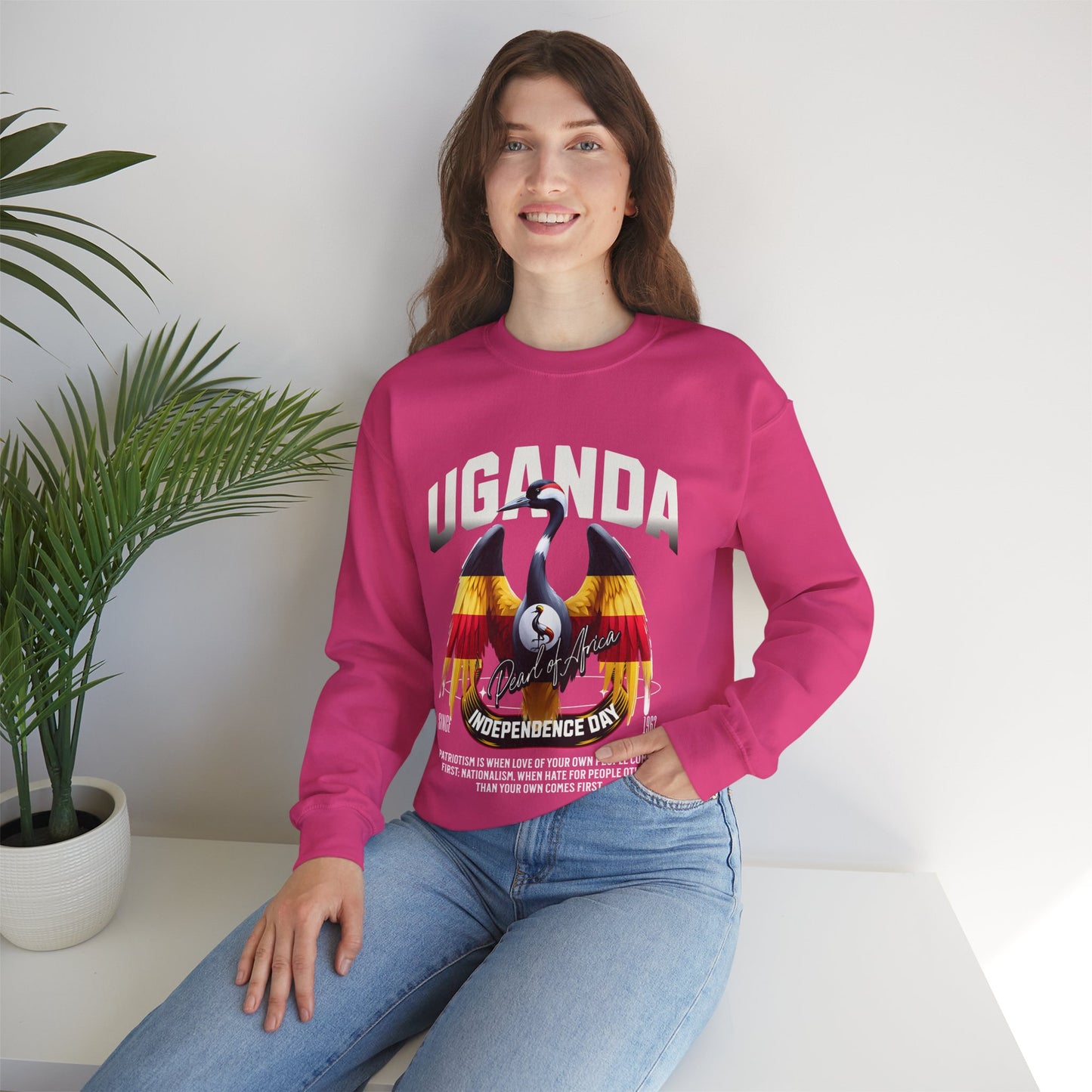 UGANDA Unisex Heavy Blend™ Crewneck Sweatshirt