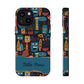 Personalized Colorful Abstract Faces Clear Impact-Resistant Case