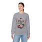 Faith and Floral Cross Unisex Heavy Gildan Blend™ Crewneck Sweatshirt.