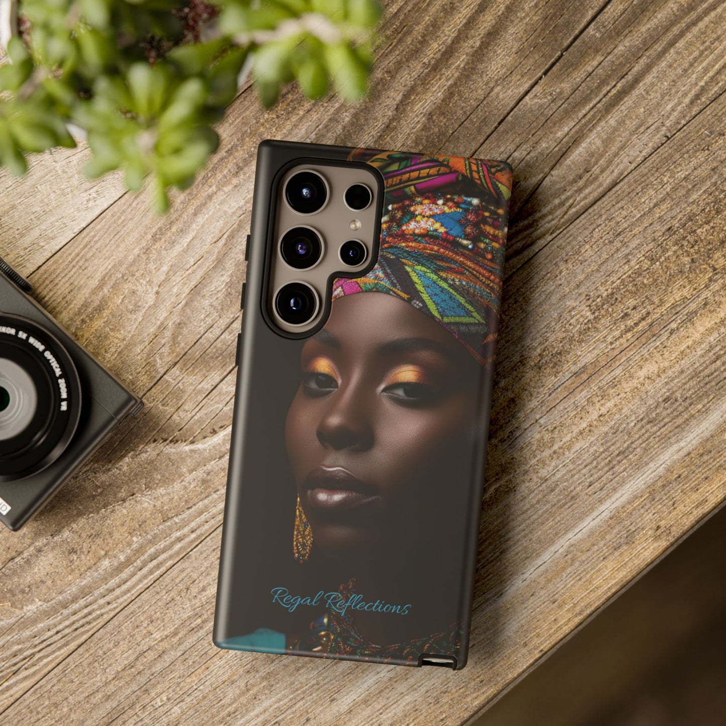 Regal Reflections: African Majesty Samsung Tough Phone Cases