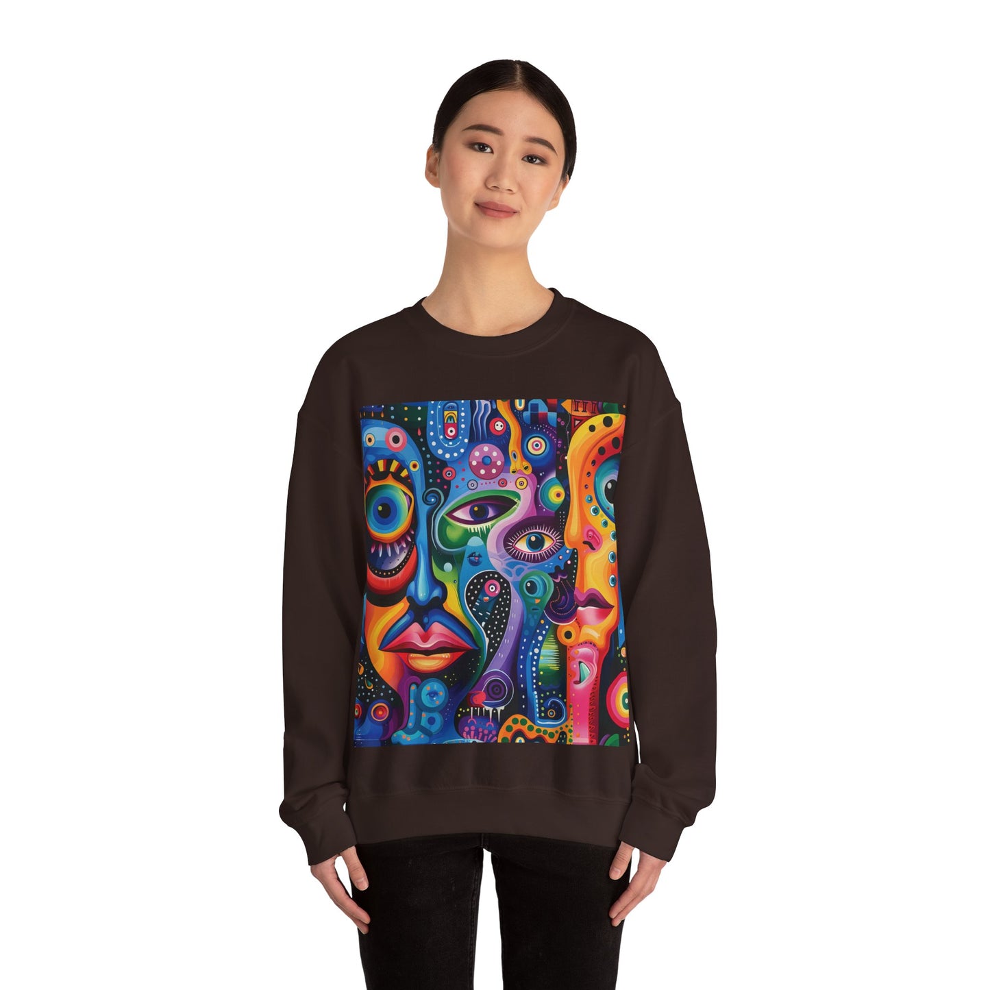 Psychedelic Visions Unisex Heavy Blend™ Crewneck Sweatshirt