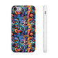 Psychedelic Visions Flexi iPhone and Samsung Case - Colorful Abstract Design.