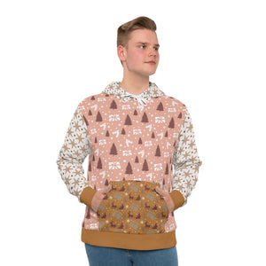 That Ugly Christmas Men's Hoodie with All-Over Print Design - Silky Smooth Polyester Fabric