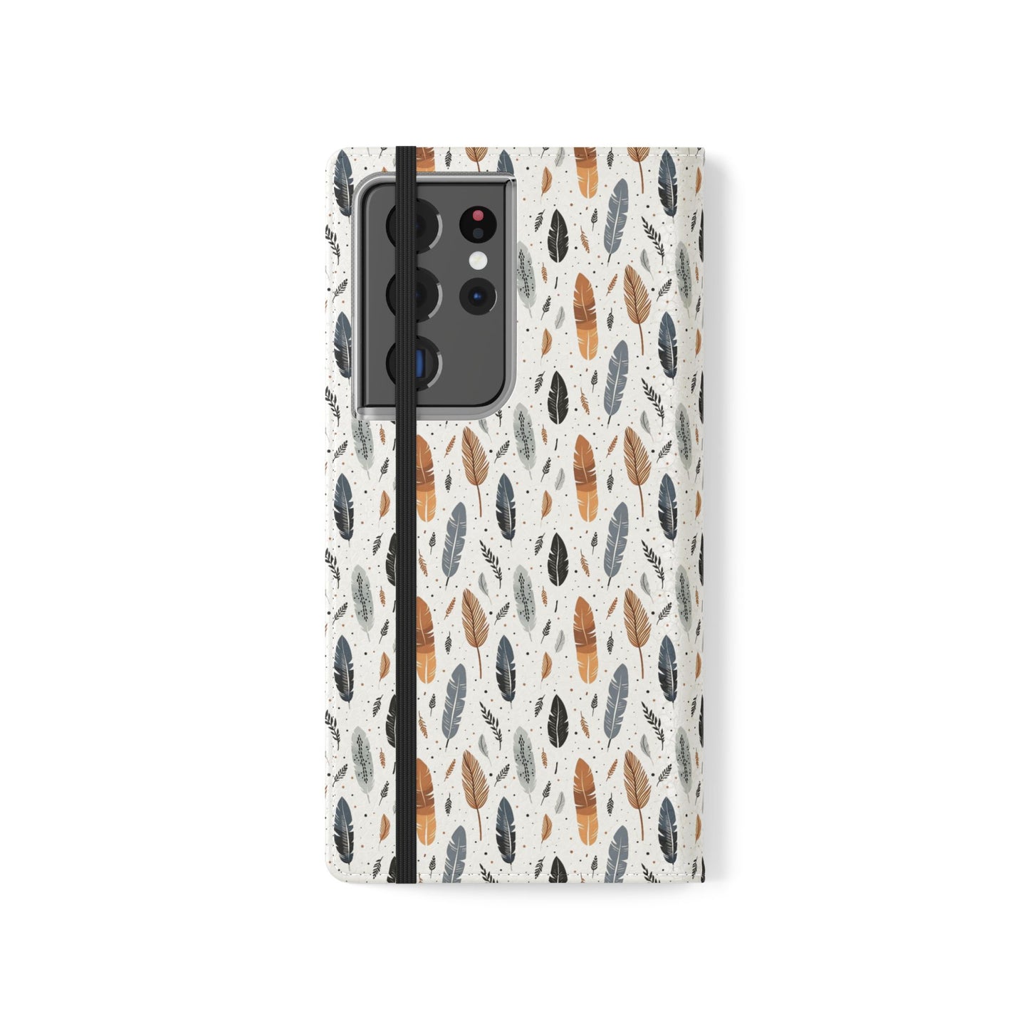 Whispering Feathers iPhone and Samsung Flip Cases