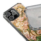 Floral Vintage Art Stained Glass Effect Nouveau Clear Magnetic Impact Case