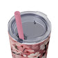 Cherry Blossom Skinny Tumbler with Straw - 20oz Floral Drinkware