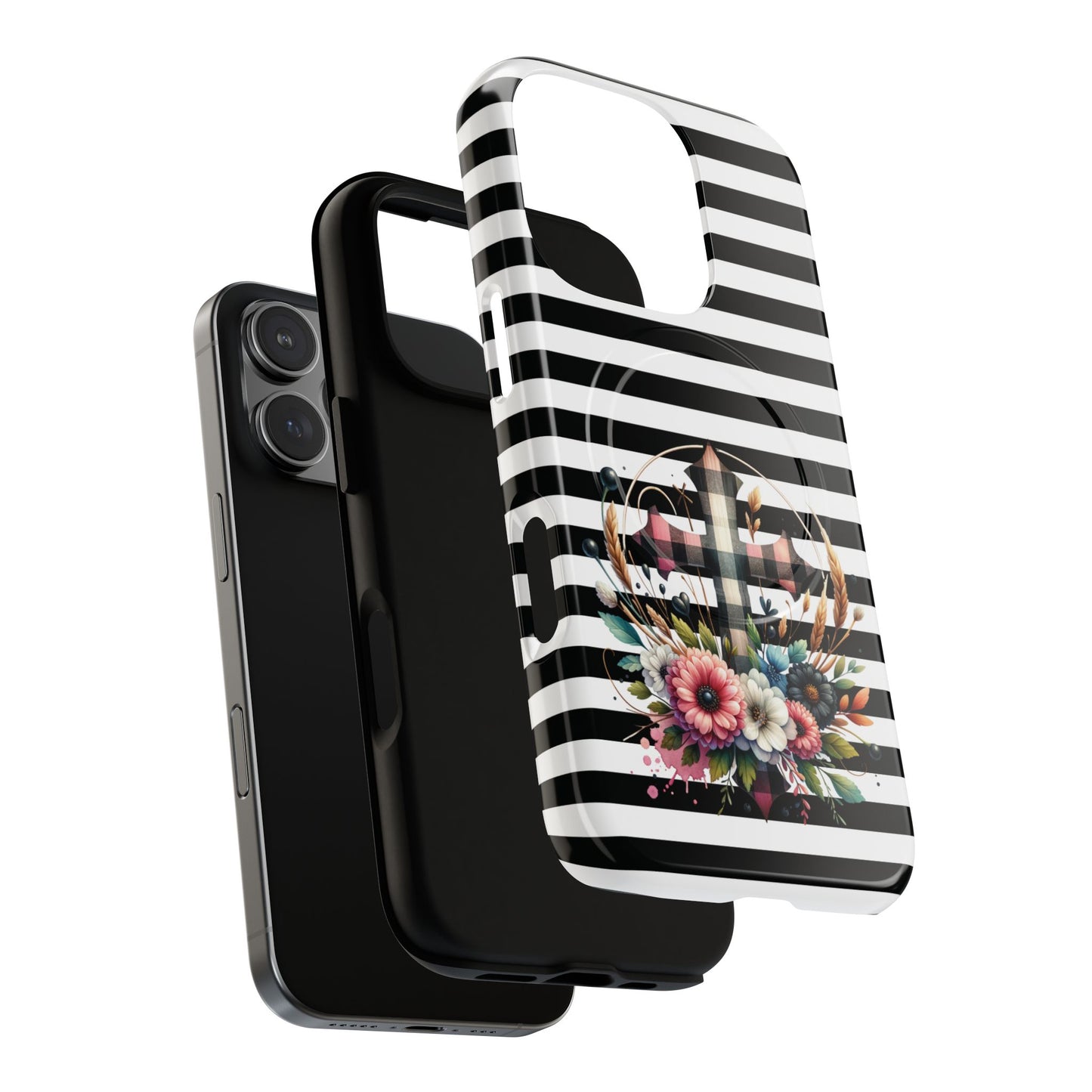 Striped in His Glory iPhone Case, Tough Magnetic Phone Protector, MagSafe iPhone Cover, Durable Case for Everyday Use, Gift for Nature Lovers, Vibrant Design.