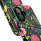 Personalized Floral Fantasy Tough Magnetic iPhone Cases- a Gift for Gardeners, Mother's Day, Birthday Gift, Anniversary Gift, Presents