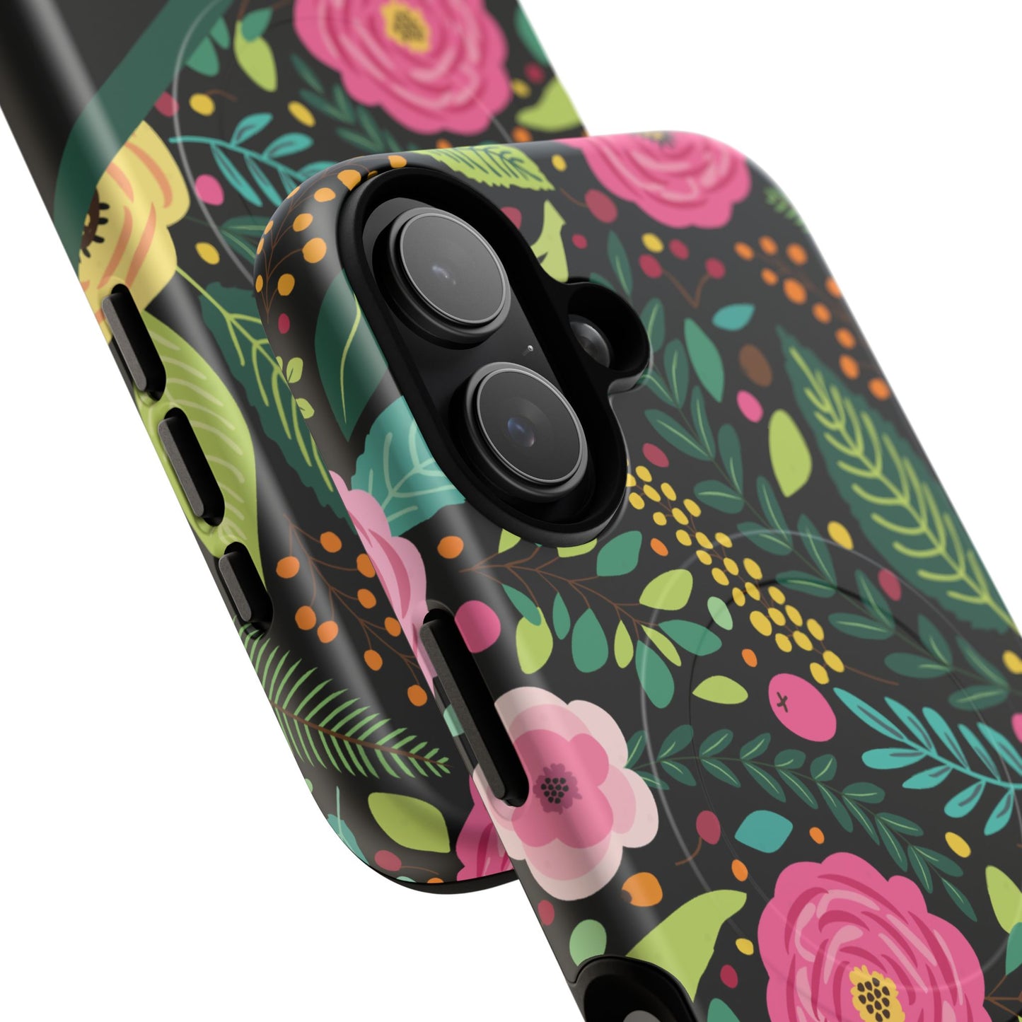 Personalized Floral Fantasy Tough Magnetic iPhone Cases- a Gift for Gardeners, Mother's Day, Birthday Gift, Anniversary Gift, Presents