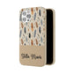 Personalized Whispering Feathers Samsung Biodegradable Case, Custom Name Case.