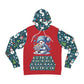 That Ugly Christmas Fashion Hoodie with All-Over Print - Unisex Medium Heavy Fabric