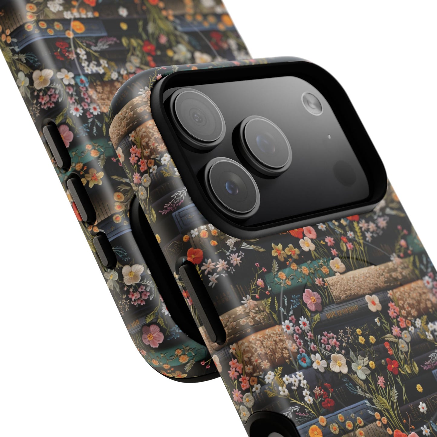 Floral Library Dreams Tough iPhone Magnetic Cases, Stylish Protective Cover, Customizable Gift for Nature Lovers, Festive Accessory for iPhone