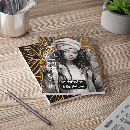 Stylish Reflection Journal, A5 Softcover Notebook for Inspiration, Daily Journaling, Creative Writing, Meditation, Gift Ideas