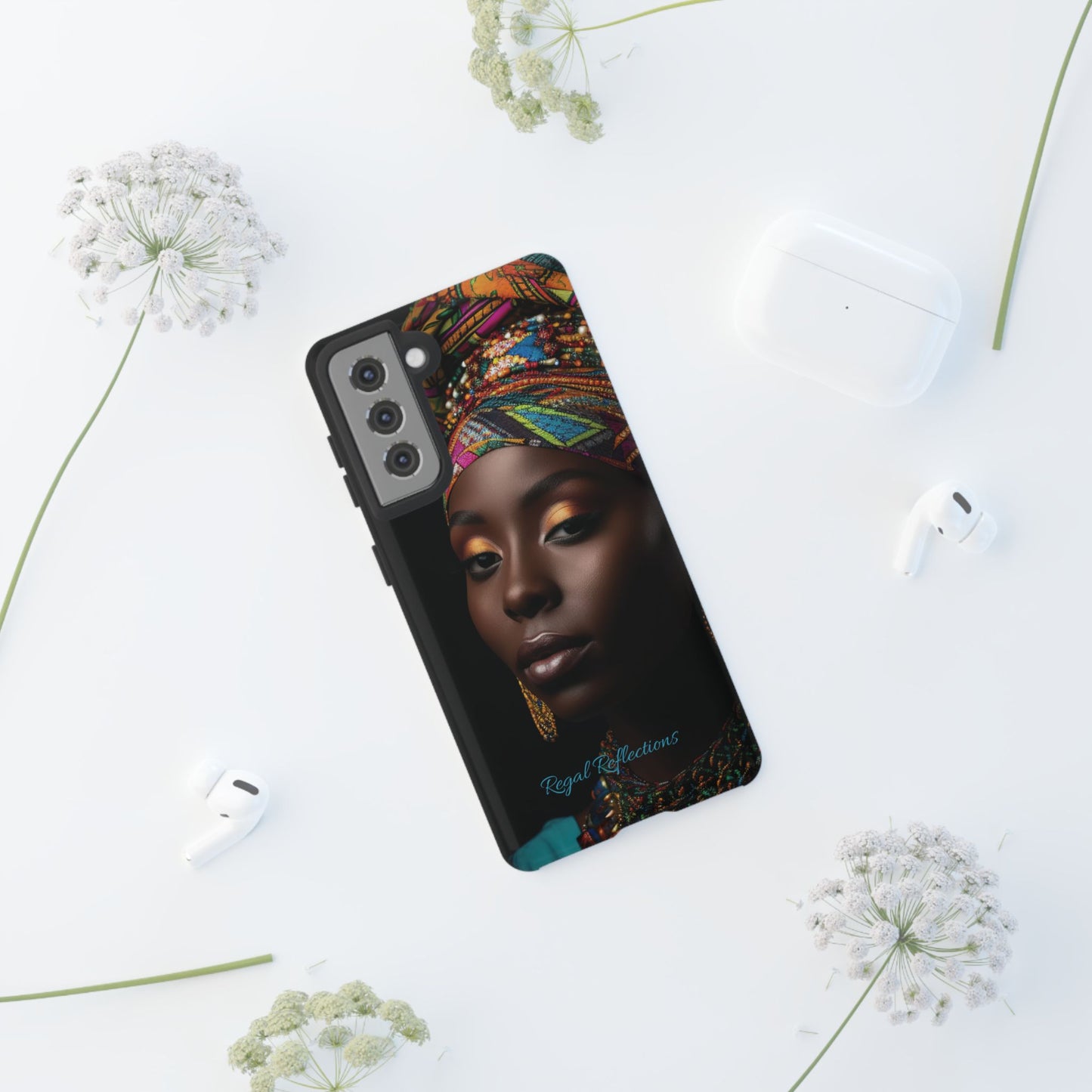 Regal Reflections: African Majesty Samsung Tough Phone Cases