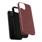 Tough Magnetic Phone Case - Red Plaid, Durable, Stylish Protection for iPhones, Gift for Outdoor Lovers, Unique Phone Cover