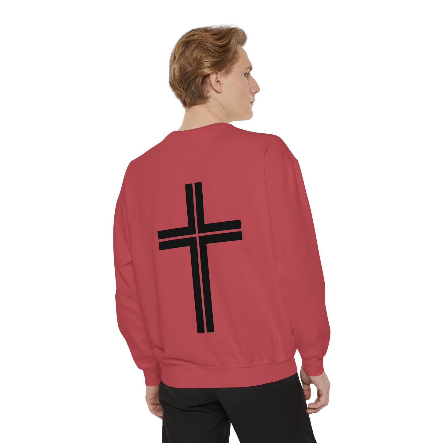 JESUS Charm Unisex Garment-Dyed Sweatshirt