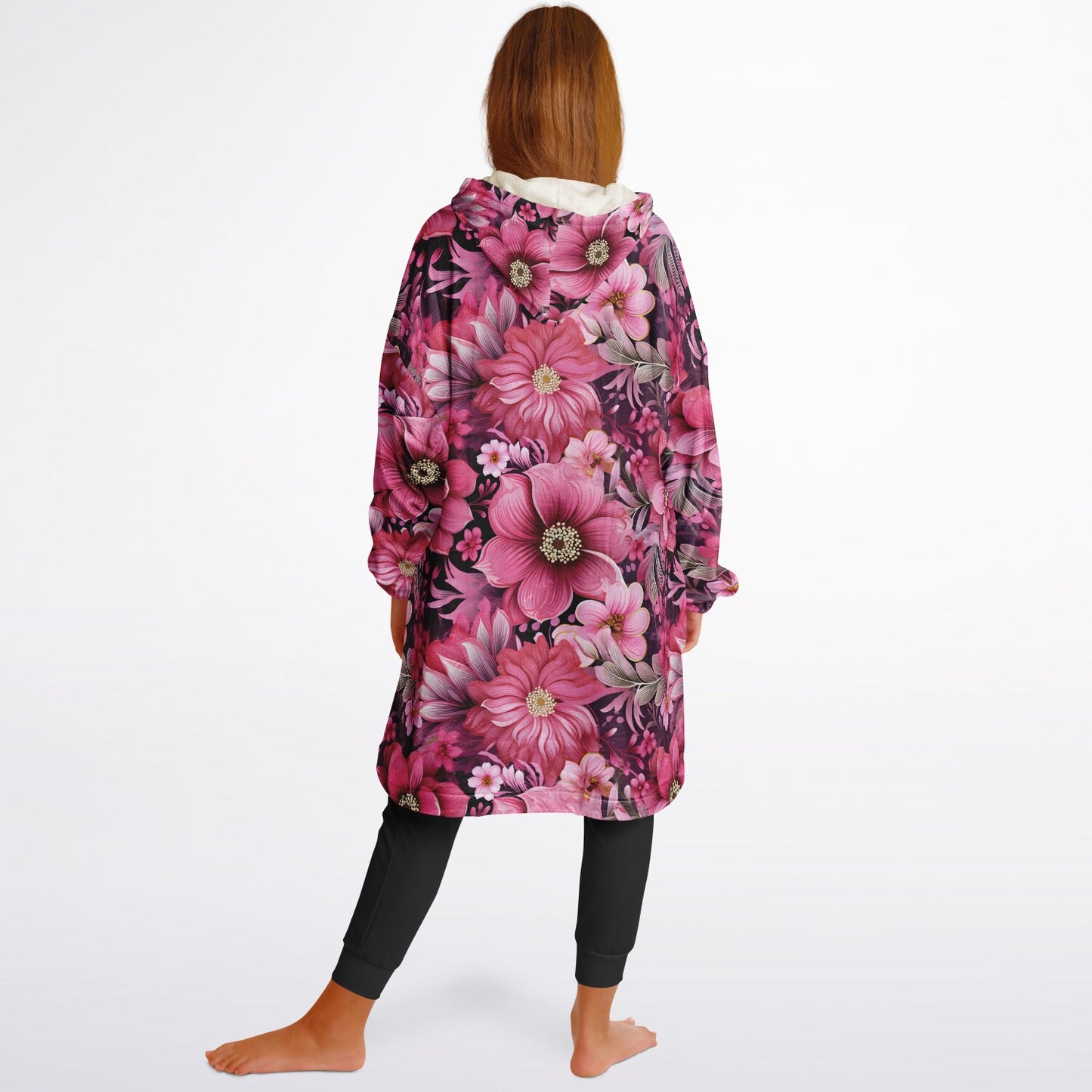 Peony Dreams Youth Snug Hoodie Economy - AOP