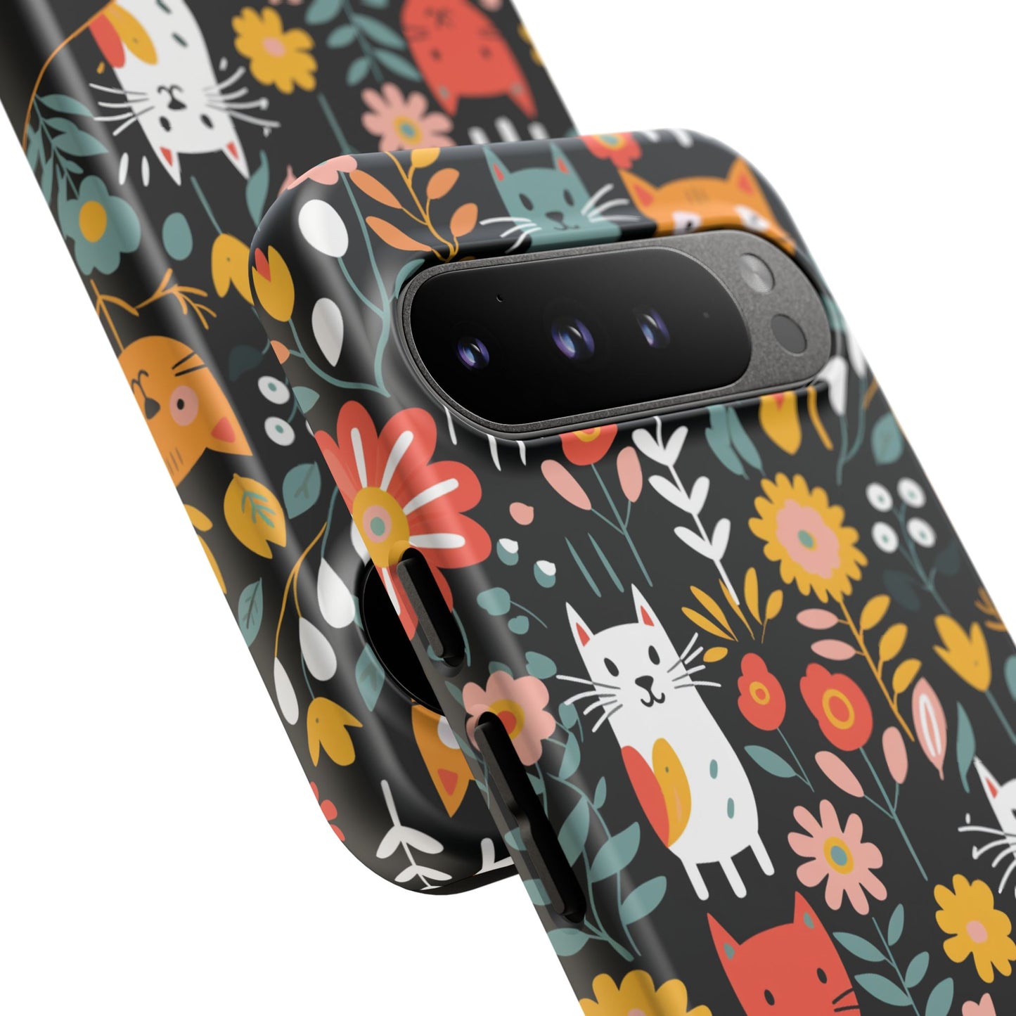Personalized Whimsical Feline Garden Google and Samsung Tough Cases