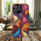 Vibrant Leaf Wave Tough Magnetic Phone Case, Vibrant Smartphone Cover, Unique Protective Case for Gifts, Phone Accessories, Trendy Design