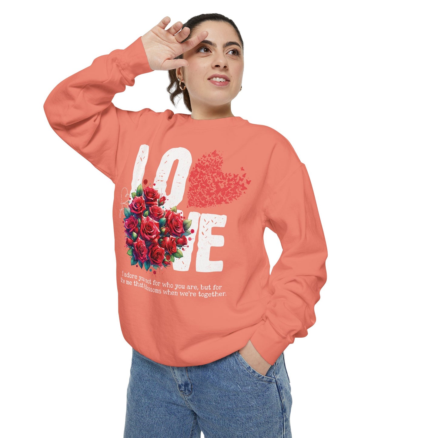 LOVE always Valentines Unisex Garment-Dyed Sweatshirt