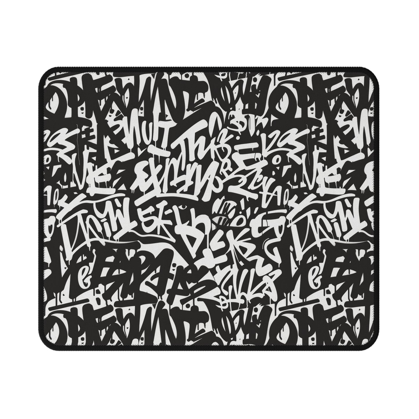 Urban Graffiti Gamer Abstract Non-Slip Mouse Pad - Stylish Desk Accessory for Gaming Enthusiasts