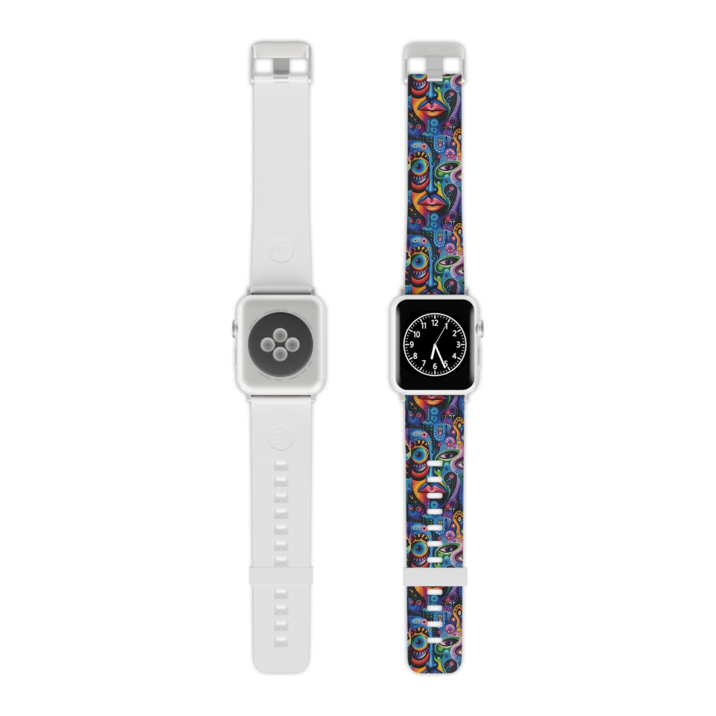 Psychedelic Visions Vibrant Artistic Apple Watch Band - Fun Colorful Design