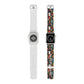 Whimsical Feline Garden Apple Watch Band - Colorful Patterned Strap for Pet Lovers